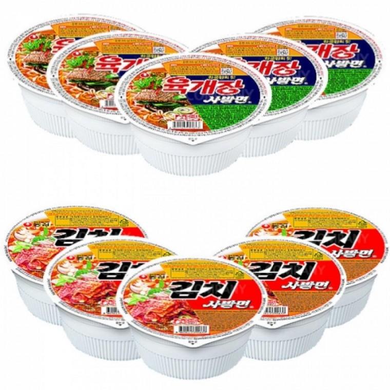 농심사발면세트 육개장사발면5개+김치사발면5개