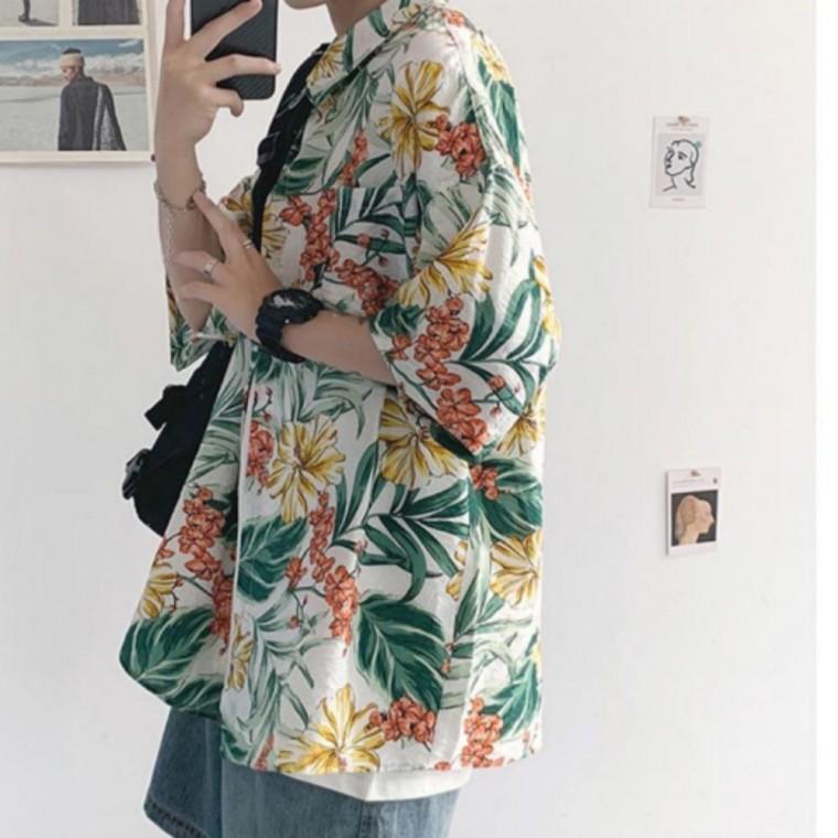 남성 카라 반팔 루즈핏 티셔츠 포인트룩 스타일 웨어 셔츠 해외여행패션