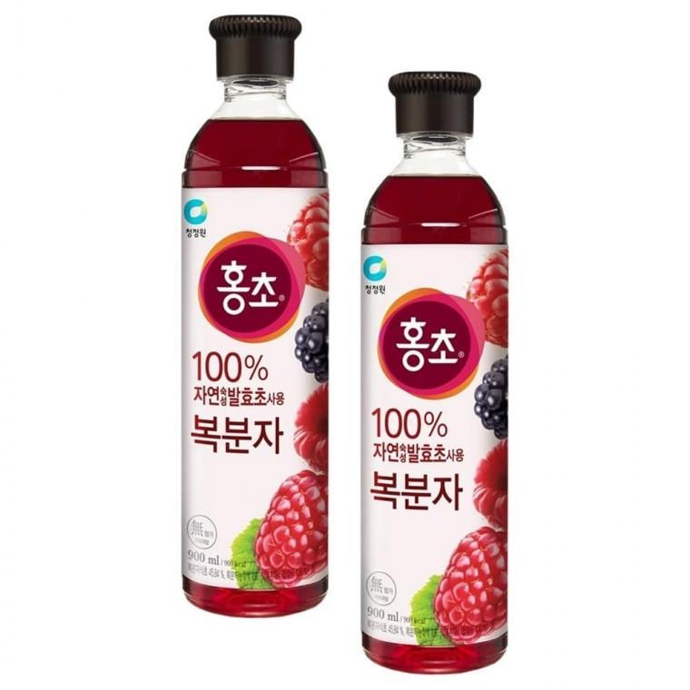 대상 청정원 홍초 복분자 900ml x 2개