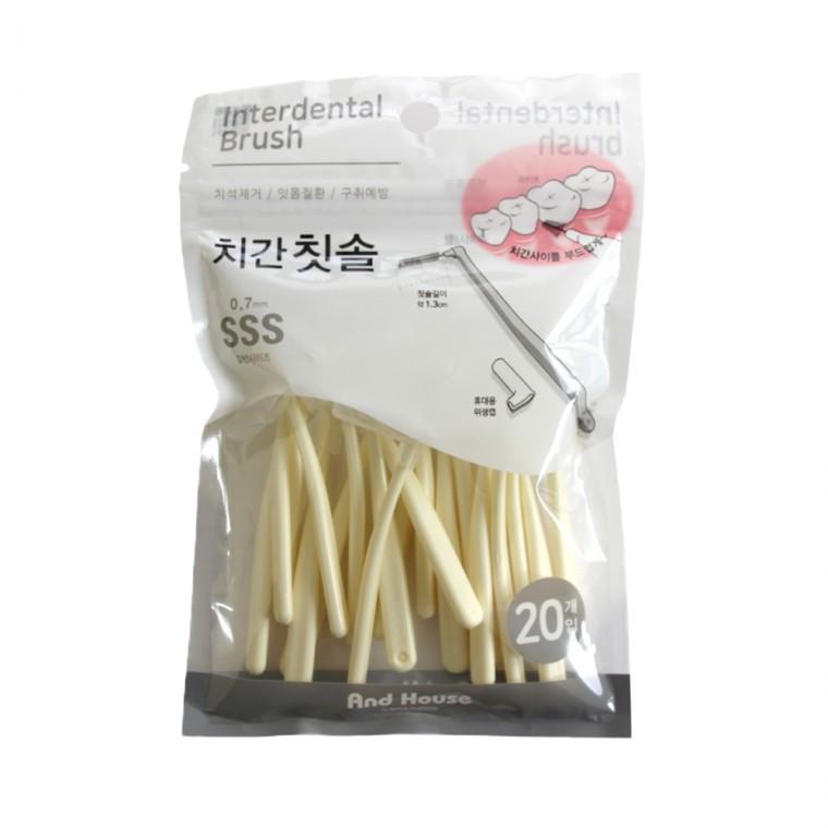덴탈치간칫솔L형20p(SSS)8830