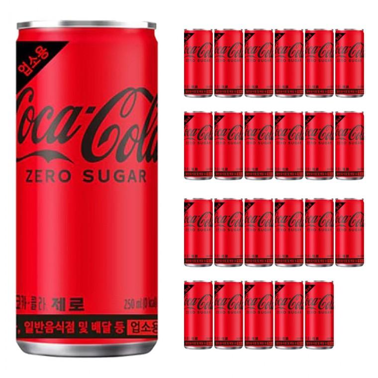 코카콜라 제로 업소용 슬릭 245ml x 24캔