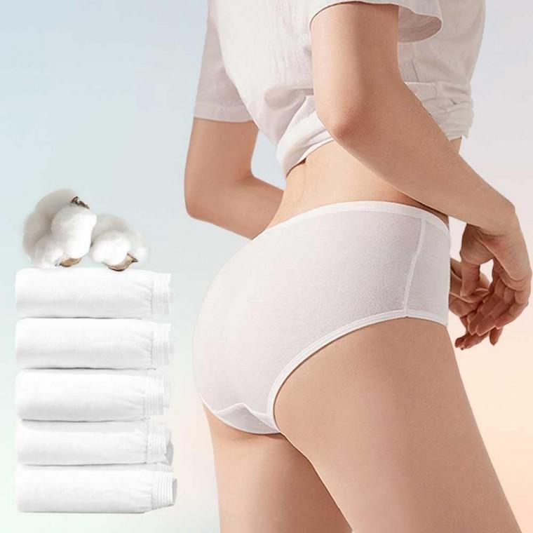 일회용 순면 100 위생 팬티 여성 여자 속옷 삼각 여행용 휴대용 마사지 샵 조리원