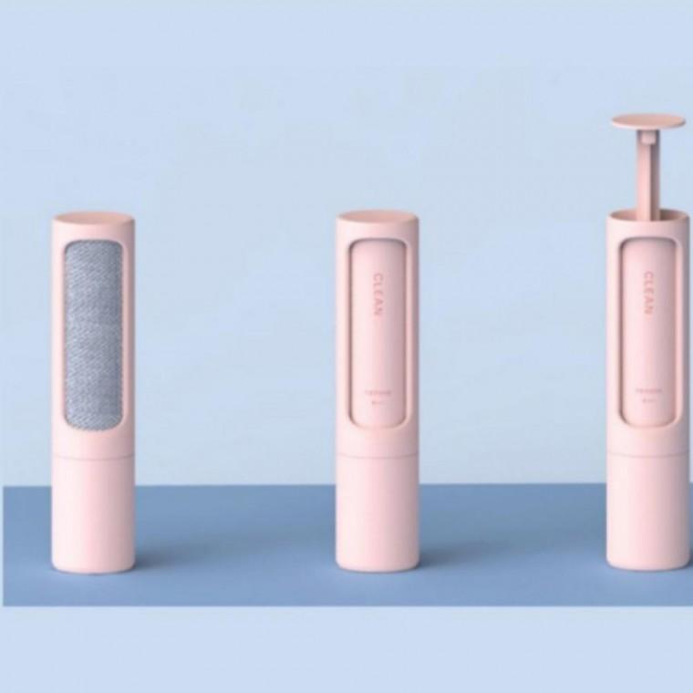 먼지 제거기 롤러 휴대용 심플 회전형 핑크