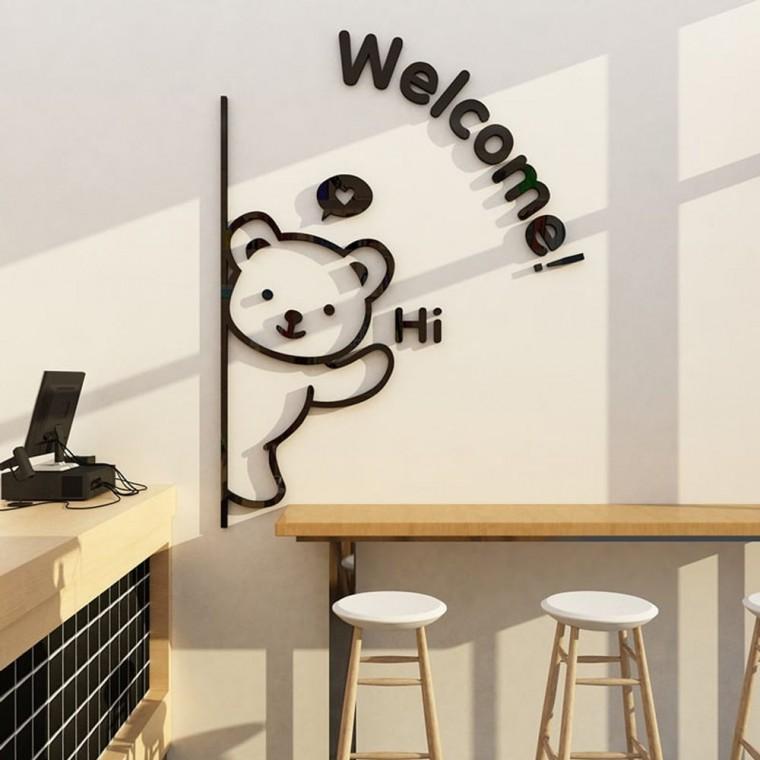 매장 웰컴 스티커 welcome 카페 창문스티커 레터링 글자 시트지