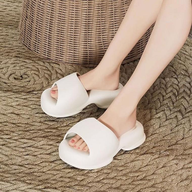 굽높은 슬리퍼 편안한 여행 슬리퍼 쿠션좋은 족저근막 슬리퍼