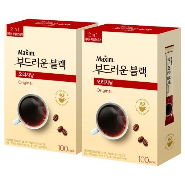 맥심 오리지날 부드러운블랙 200T(100Tx2개)