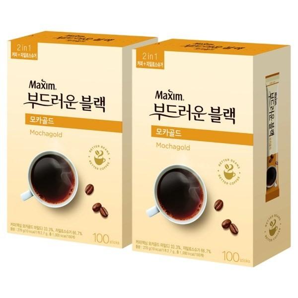 맥심 모카골드 부드러운블랙 200T(100Tx2개)