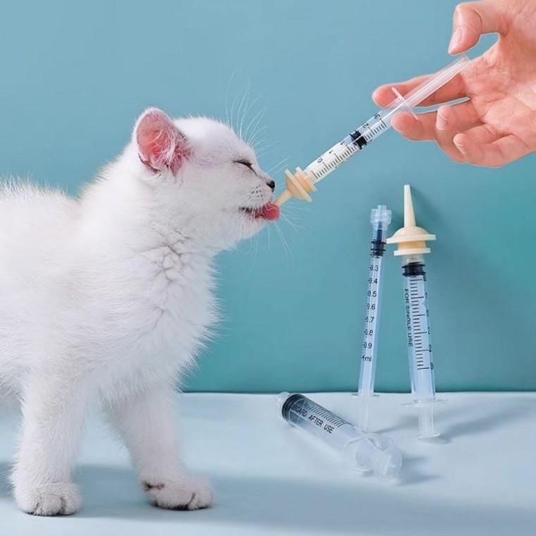 고양이 피딩 주사기 반려 동물용 피딩 주사기 S 5종