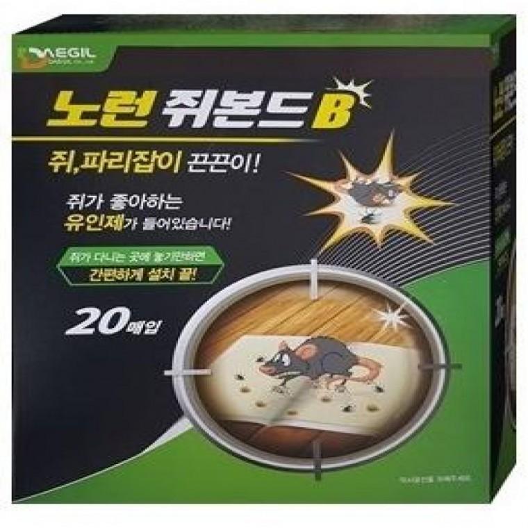 쥐덫 노런쥐끈끈이 파리끈끈이 20매 쥐덫 초강력 파리끈끈이 쥐끈끈이