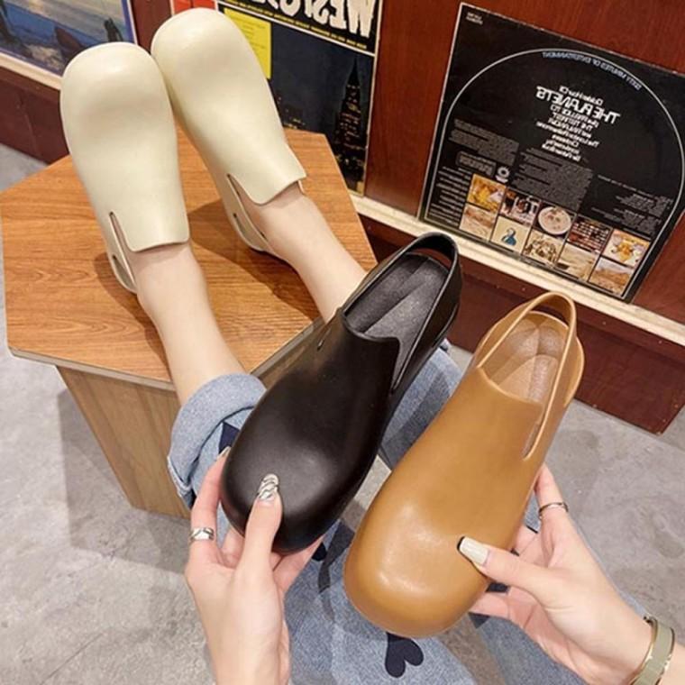 3컬러 플랫슈즈 패션 슬리퍼 여성 데일리 쪼리 공용 여자 버클