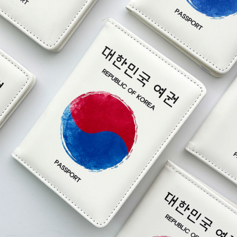 여행용 태극문양 여권 케이스 RFID차단 여권지갑 패스포트커버