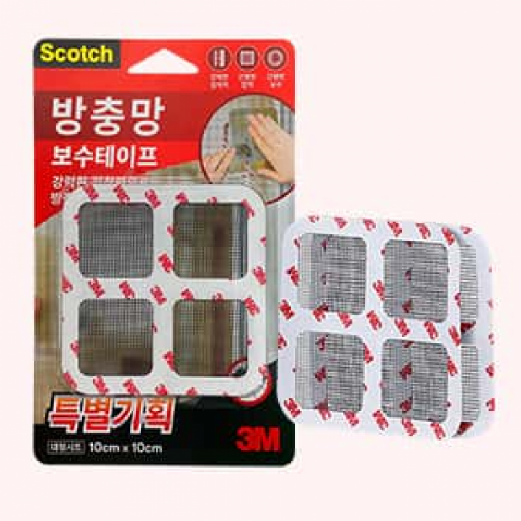 스카치 3M 100x100 2개 대형 방충망 테이프 보수 포장용 3M