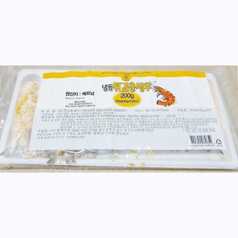 디딤돌 빵가루 새우 튀김 (20g x10미 200g) X20