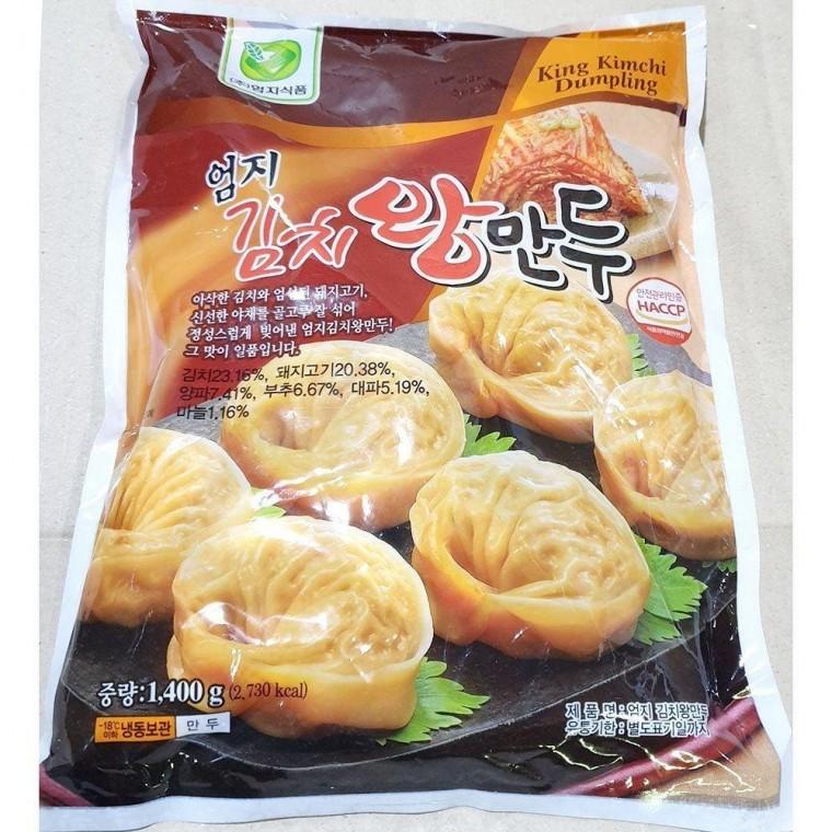 엄지식품 김치왕만두(70g x20개 1.4k) X6
