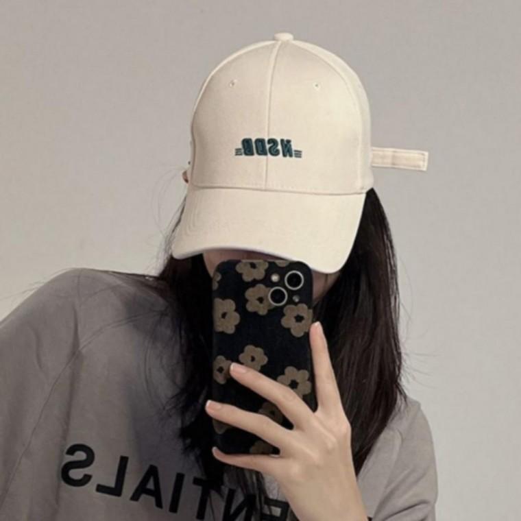 남녀 모노그램 로고 자수 볼캡 야구모자 캐주얼 데일리 캡모자 사계절 면모자 운동용 커플 모자 레터링 포