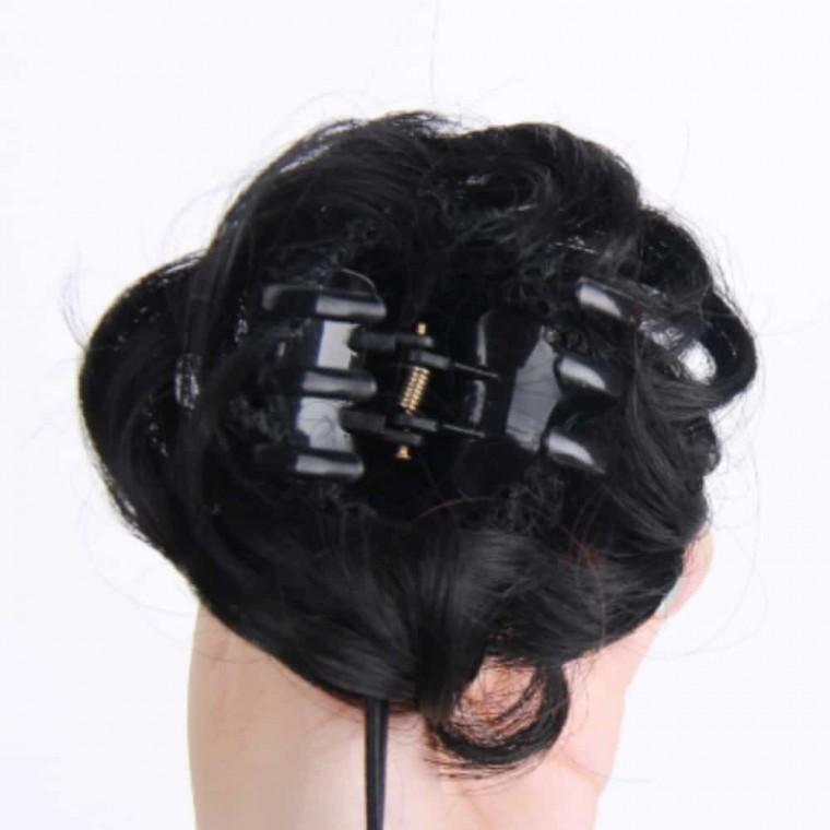 똥머리 집게핀 블랙 긴머리헤어핀 올림머리가발 셀프올림머리