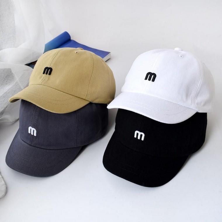 남녀 공용 숏챙볼캡 챙짧은 모자 m로고