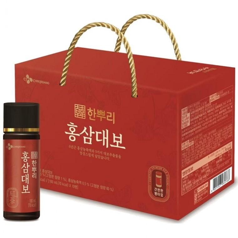 홍삼대보 한뿌리 홍삼음료 100ML x10병