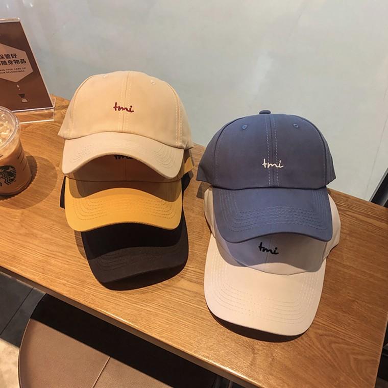 미니 레터링 자수 볼캡 남녀공용 무지 데일리캡