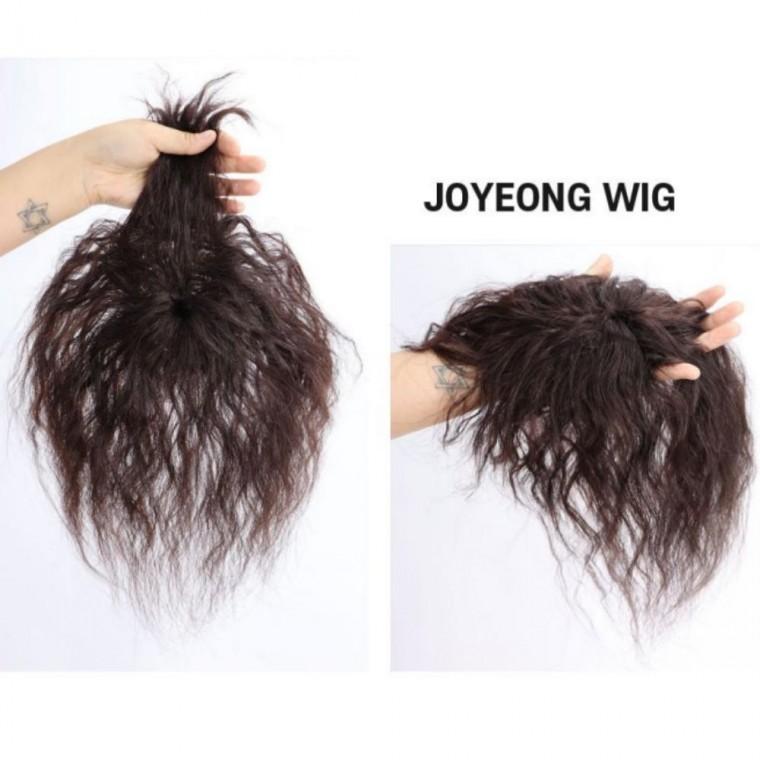 인모 정수리 부분가발 웨이브 헤어뽕 여성 가발 3핀