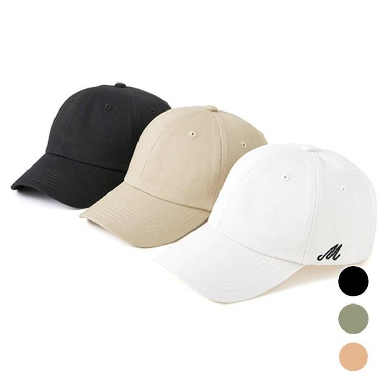 무지 레터링 볼캡 남녀공용 데일리 베이직 캡모자
