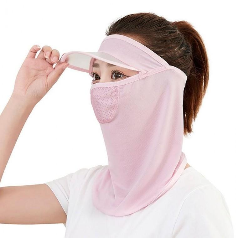 햇빛 차단 레쉬가드 안면 핑크 G 마스크 패션잡화 여름 파티소품