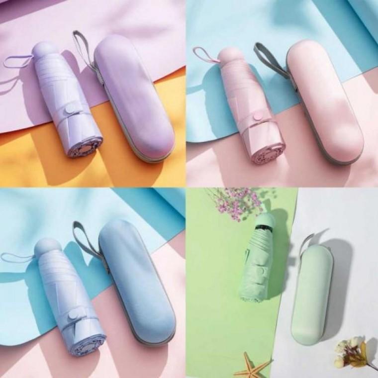 마카롱 캡슐 5단 경량 양우산 우산 양산
