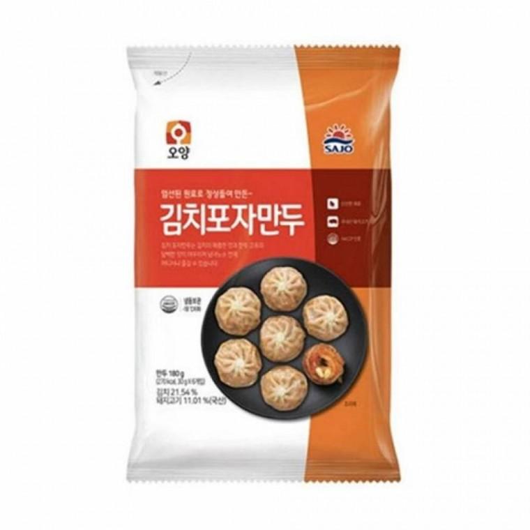 간편식품 사조오양 김치포자만두 180g X 20개(냉동) 간식