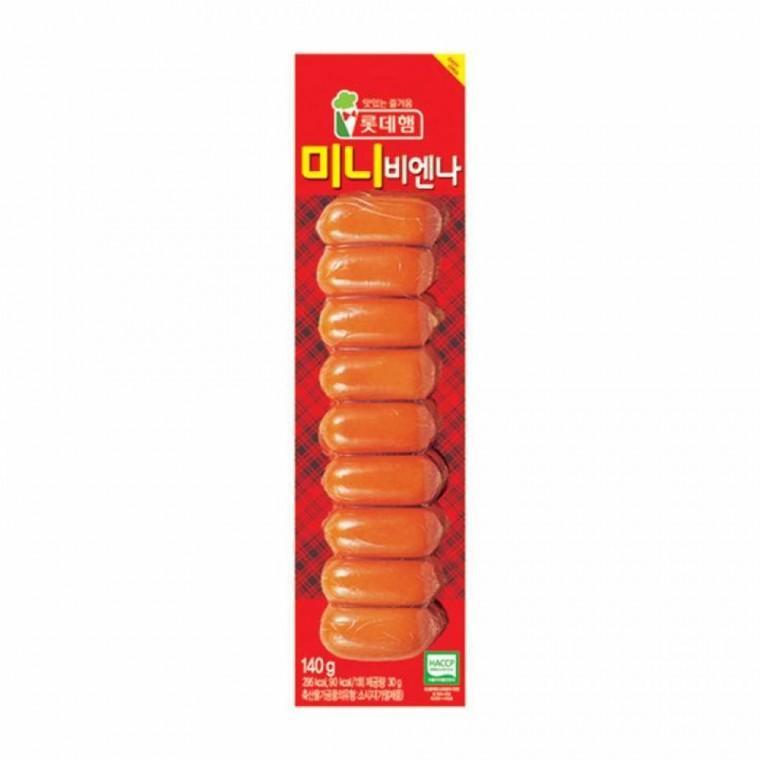 간식 롯데 미니비엔나 140g X 15개(냉장) 어린이