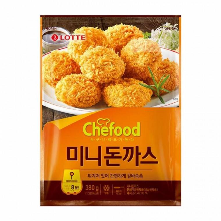 간식 롯데 쉐푸드 미니돈까스 380g X 3개(냉동) 간편식품