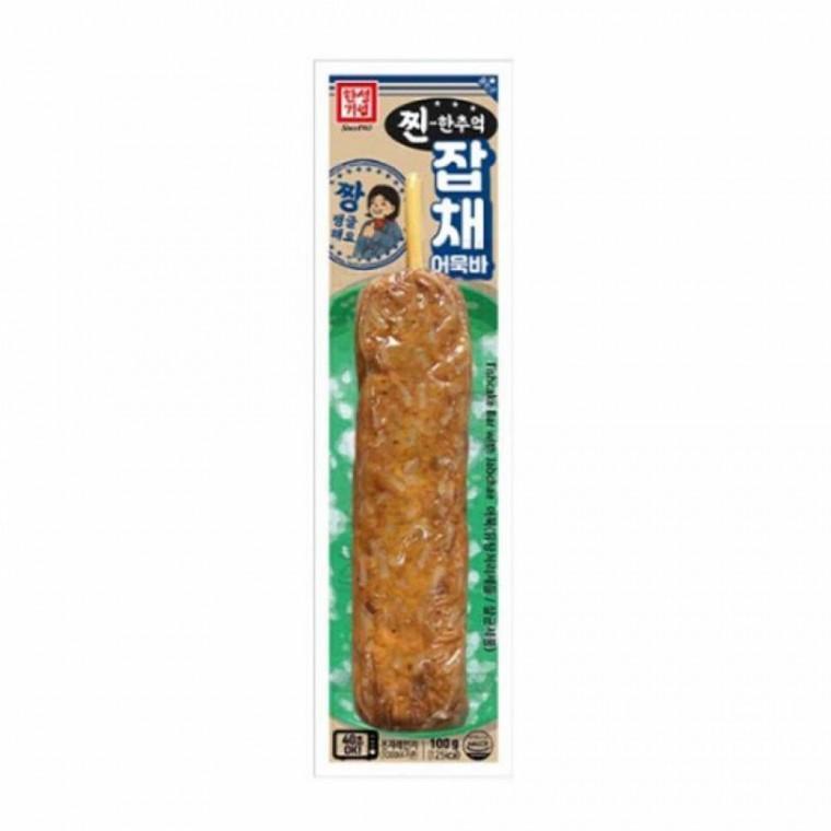 냉동 한성 찐한추억 잡채어묵바 100g X 10개(냉장) 자취