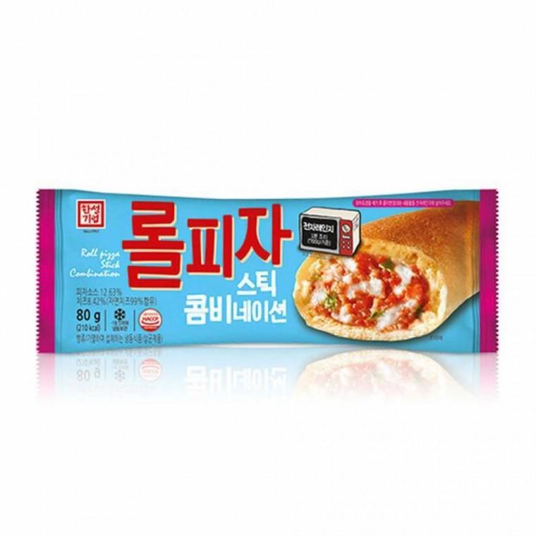 반찬 한성 롤피자스틱 콤비네이션 80g(냉동) X 15개 간식