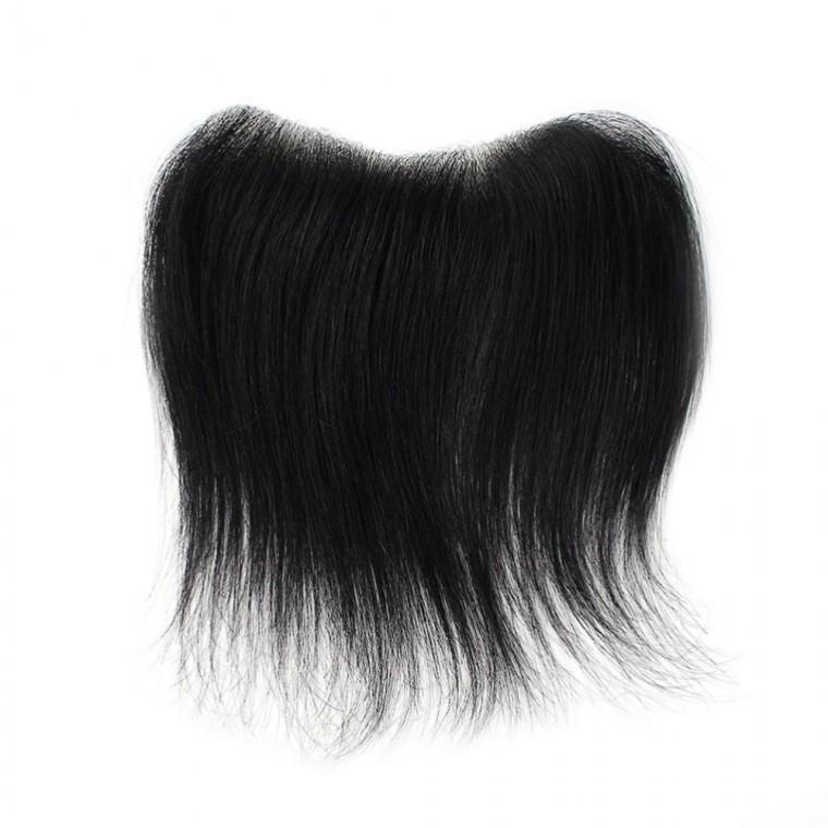 인모 헤어라인 부분가발 18x16.5cm 접착면4cm 탑피스 헤어라인가발 자연가발