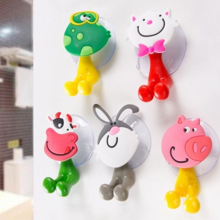 귀여운 애니멀 칫솔걸이