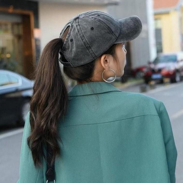 모자 야구모자 포니테일 볼캡 캡모자 빈티지볼캡 데님모자 볼캡모자