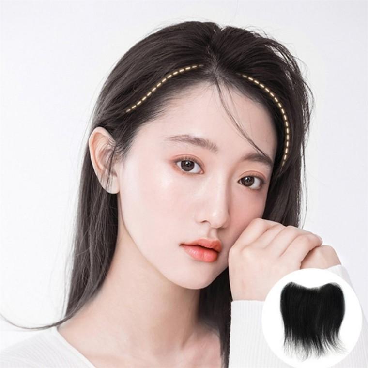 접착식 헤어라인 가발 접착면4cm 18x16.5cm 여성부분가발