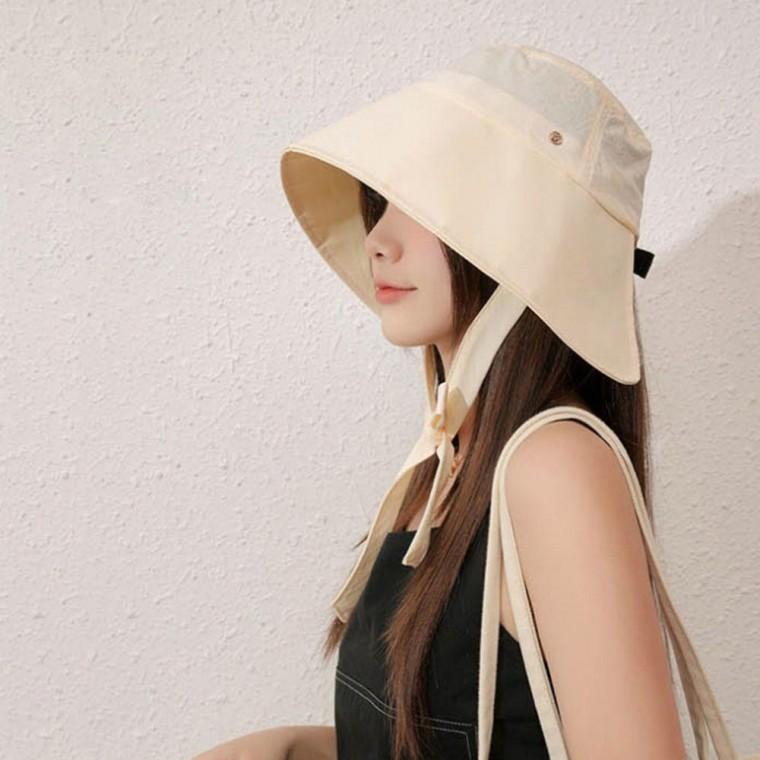 여성 바닷가 바캉스 나들이 패션 모자끈 벙거지 여자 남자 무지 낚시 큰모자 캡모자 헬스