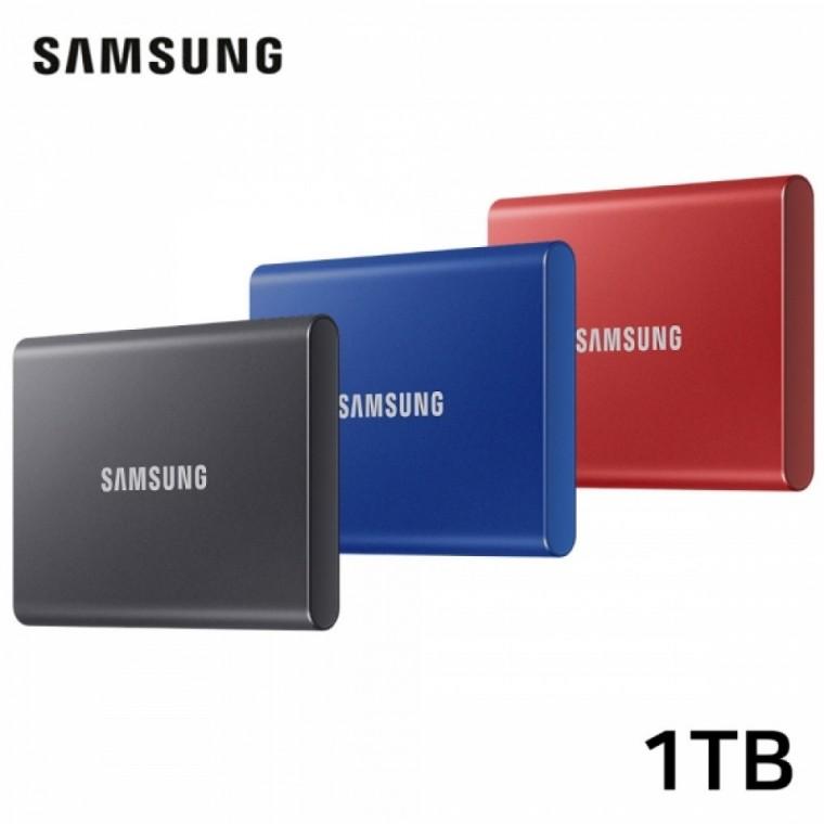 삼성전자 외장SSD 포터블 SSD T7 USB 3.2 Gen 2 (1TB) (랜덤1개)