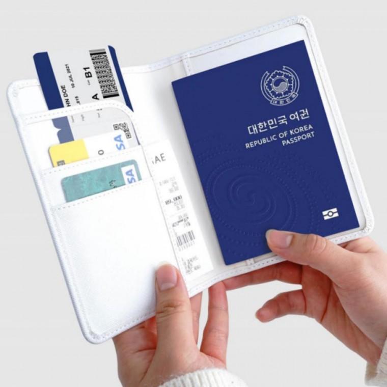 지갑 개인정보유출방지 차단 Case 해외여행 Passport 여권보관 해킹방지 안티스RFID 차단필름 파우치 여권