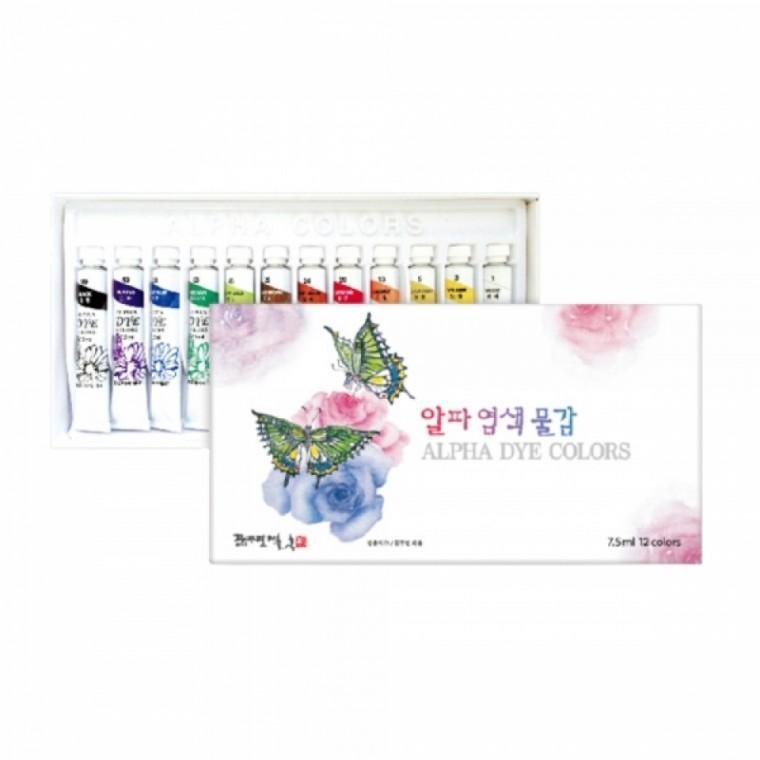 알파 염색물감 7.5ml 12색