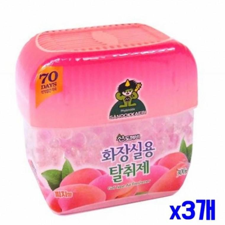 복숭아향 화장실용 탈취제 300g x3개