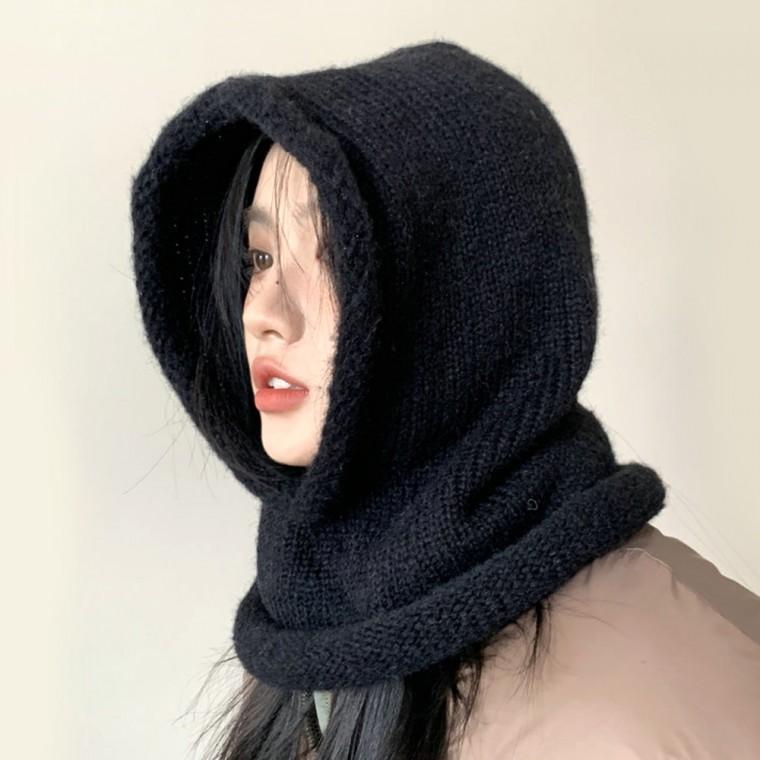 겨울 니트 바라클라바 넥워머 후드 모자 머플러 (특가)