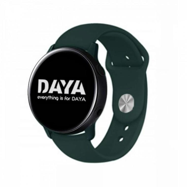 DAYA 갤럭시워치 5 4 3 스트랩 20mm 올리브그린 이지 밴드 스트랩