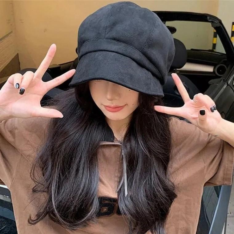 ST 방한 베레모 여성 빵모자 겨울 보온 화가모자 패션 모자