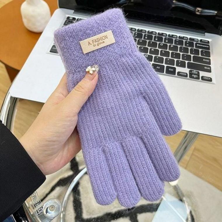 여성 니트 겨울 방한 장갑 스마트폰 터치장갑 데일리 캐주얼