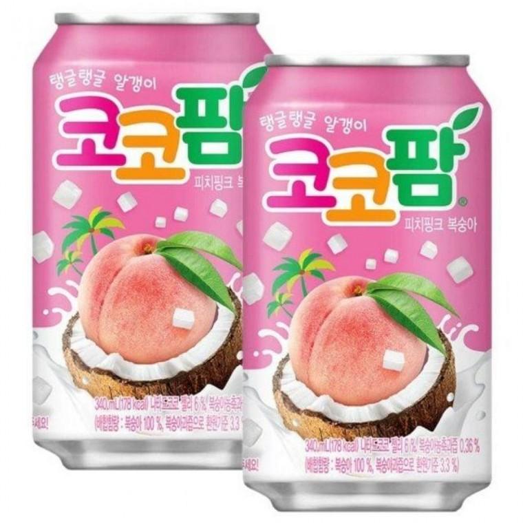 코코팜 피치핑크 요구르트 340ml 24캔