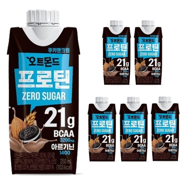 오트몬드 프로틴 제로슈거 쿠키앤크림 250ml 6팩