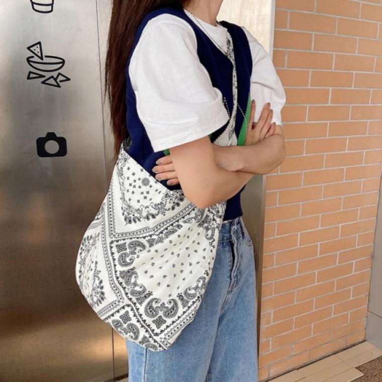 에코백 크로스 가방 가벼운 캐주얼 페이즐리