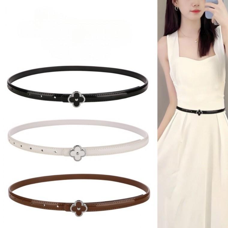오피스 캐주얼 여성용 벨트 가죽 허리띠 스타일링