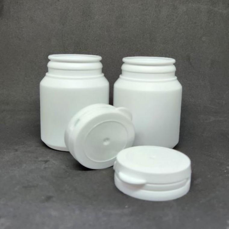 원터치용기 120ml (100ml겸용) 빈통 리필 소분 알약 분말 약병 환 용기 20개
